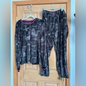 NWT Vera Wang Black and Pink Women’s Pajama Set XXL